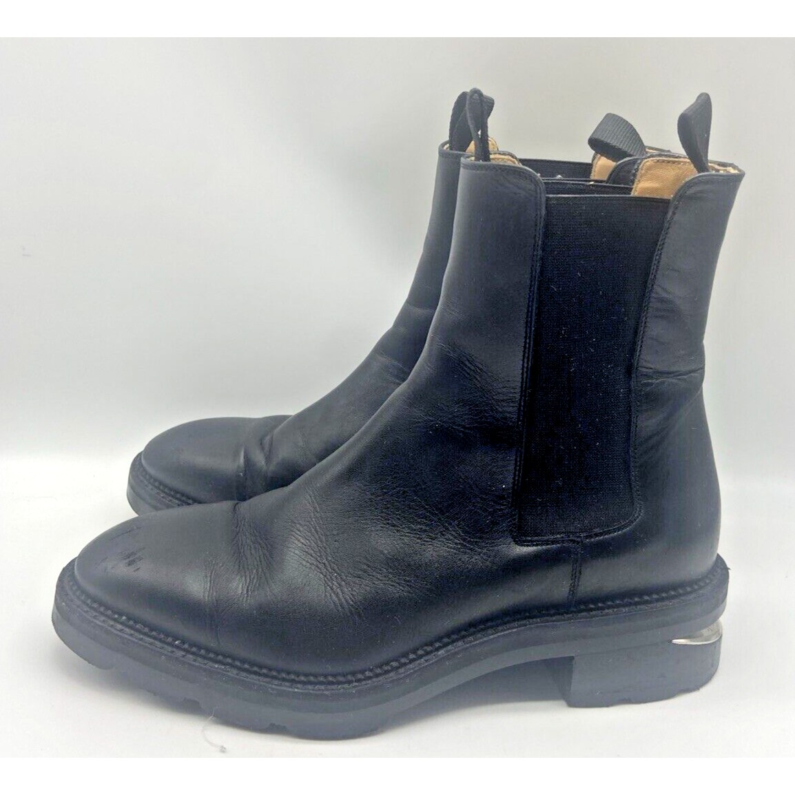 Alexander Wang Ankle Boots Womens 38 Black Leather Anouck Cutout Heel Booties